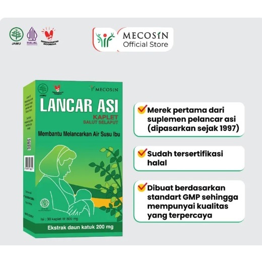 Lancar Asi / Ekstrak Daun Katuk Suplemen Pelancar Asi - Asi Booster