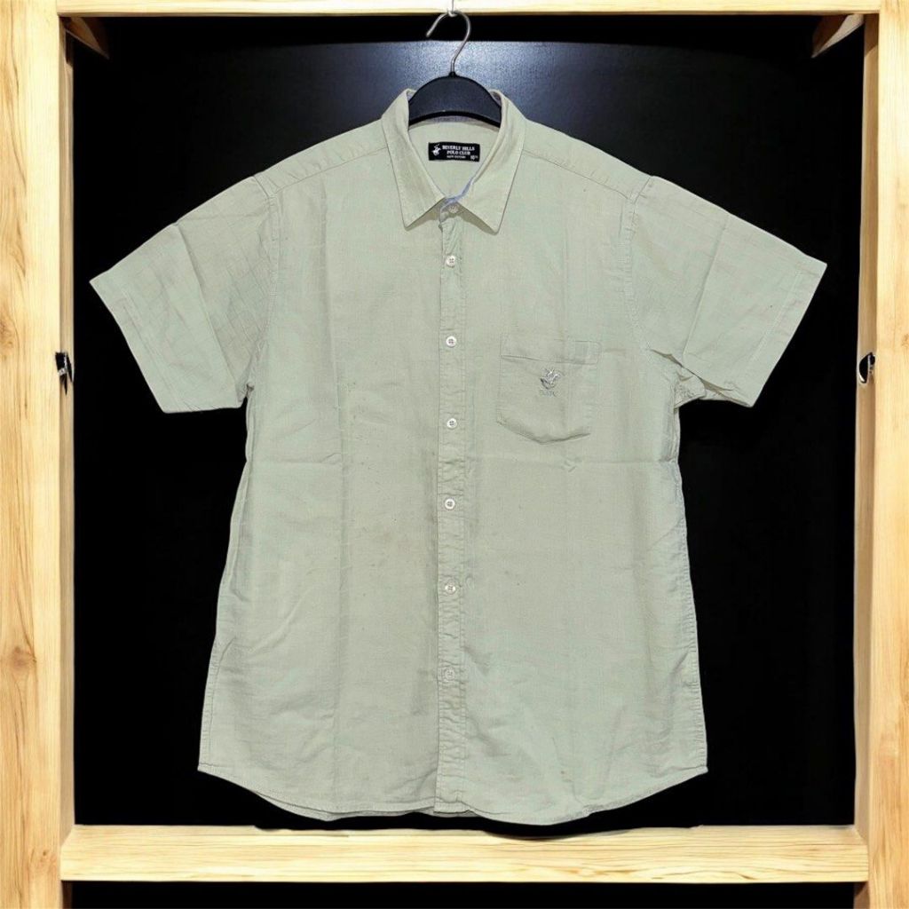 BEVERLY HILLS POLO CLUB Reguler Fit Short Sleeve Casual Shirt | Kemeja casual lengan pendek pria
