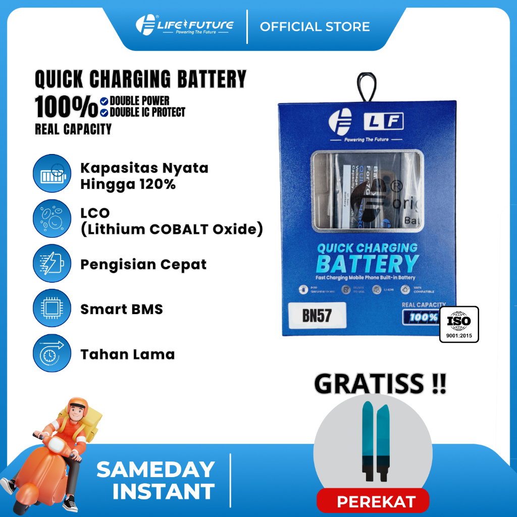 LF - Quick Charging Battery / Baterai Xiaomi BN57 - Pocophone X3 NFC / X3 Pro