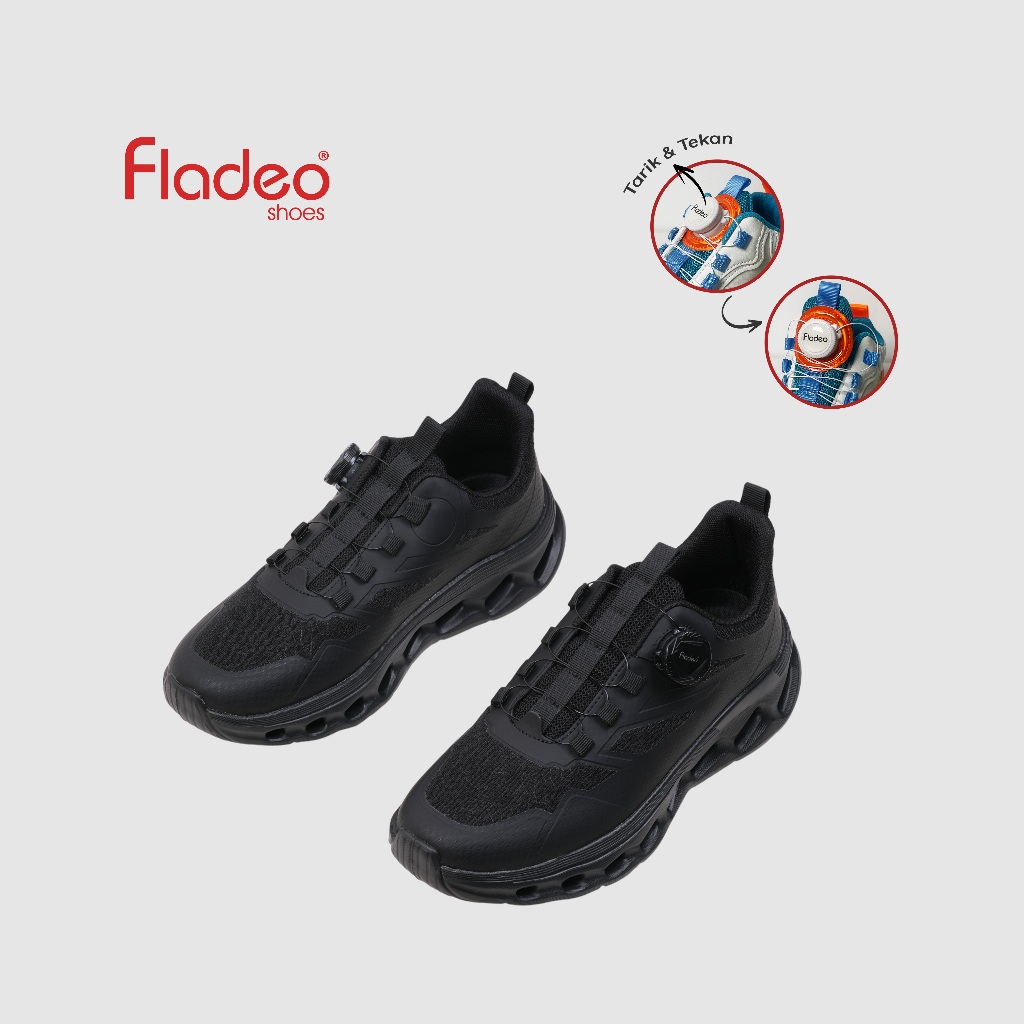Fladeo L25/MSS258-1ON/Sepatu Sneakers Tali Pria [ Sneakers Shoes ]