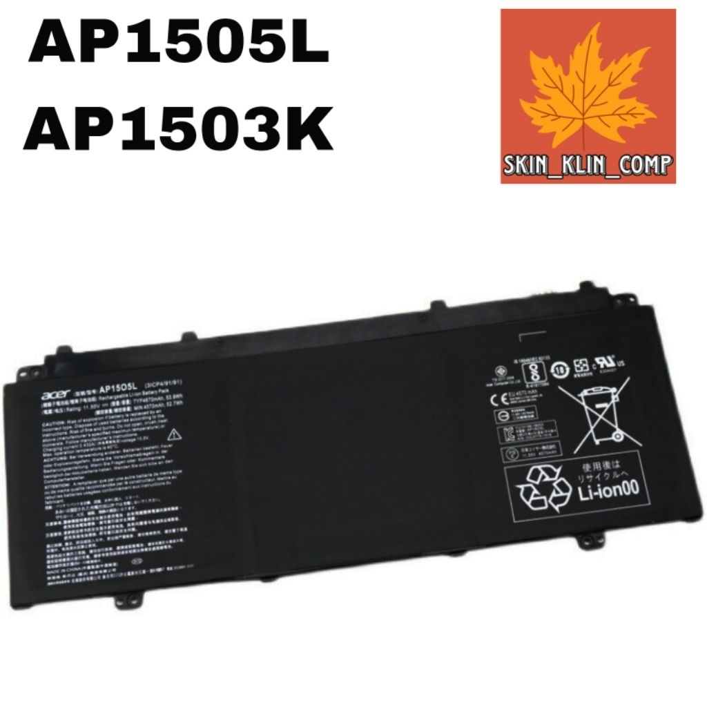 Baterai Acer Swift 5 SF514-51 SF515-51T AP1505L AP1503K