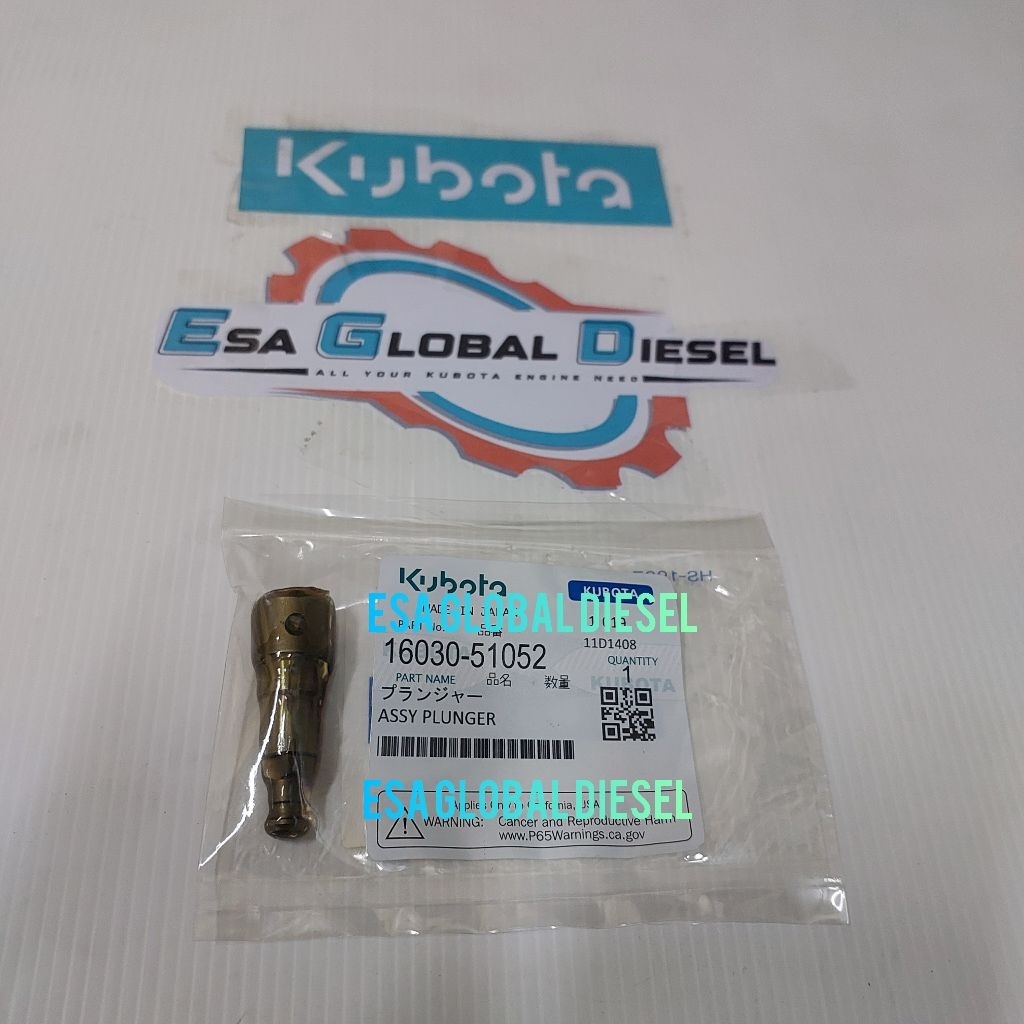 ASSY PLUNGER KUBOTA D905, D1005, D1105, V1305, V1505 16030-51050