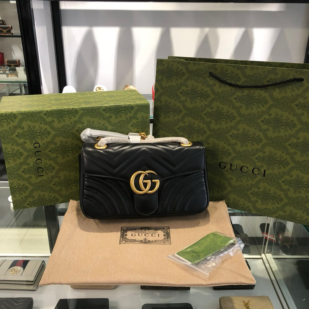 tas wanita 27cm marmont leather super mirror quality