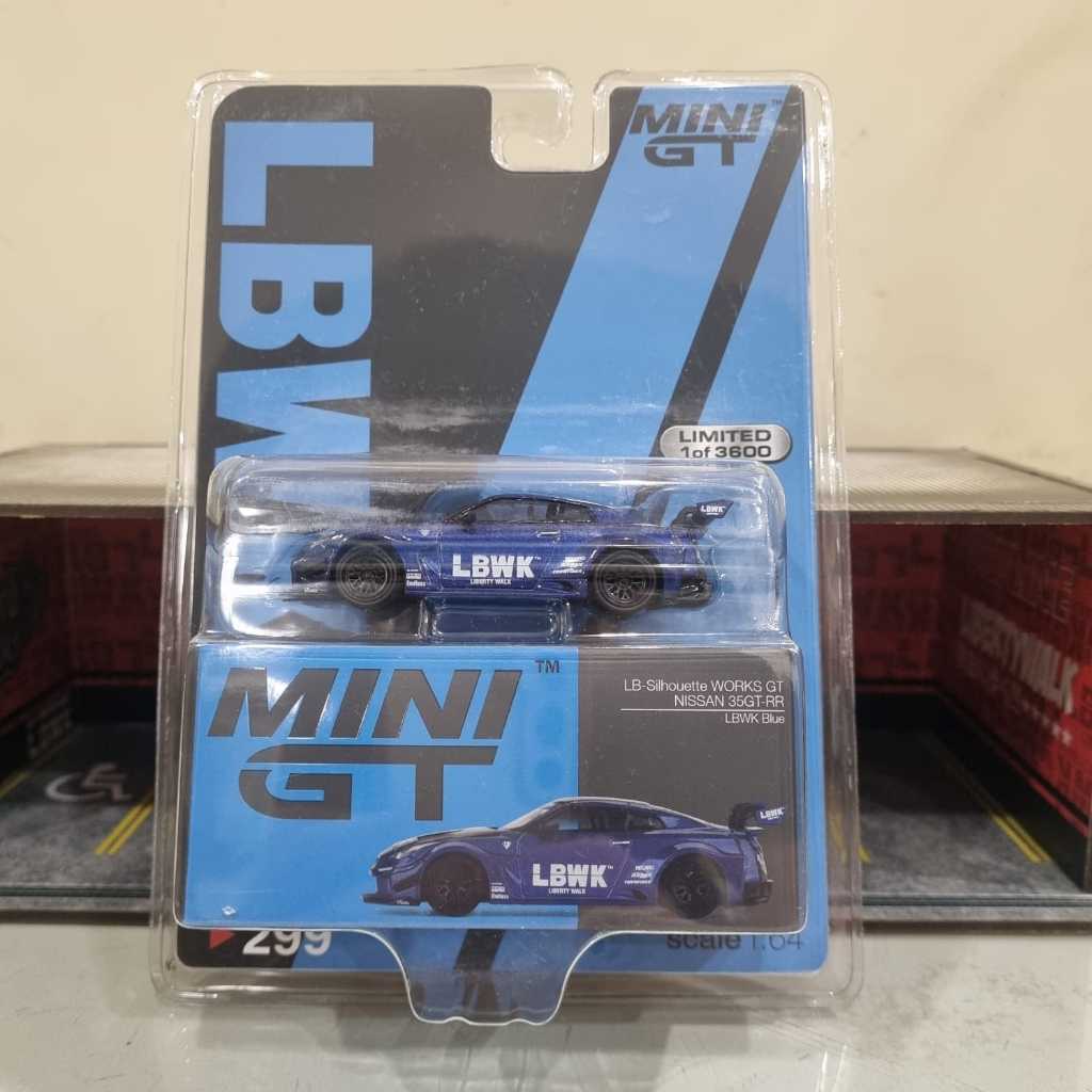 Mini GT 299 LB-Silhouette Works GT Nissan 35GT-RR LBWK Blue Blister