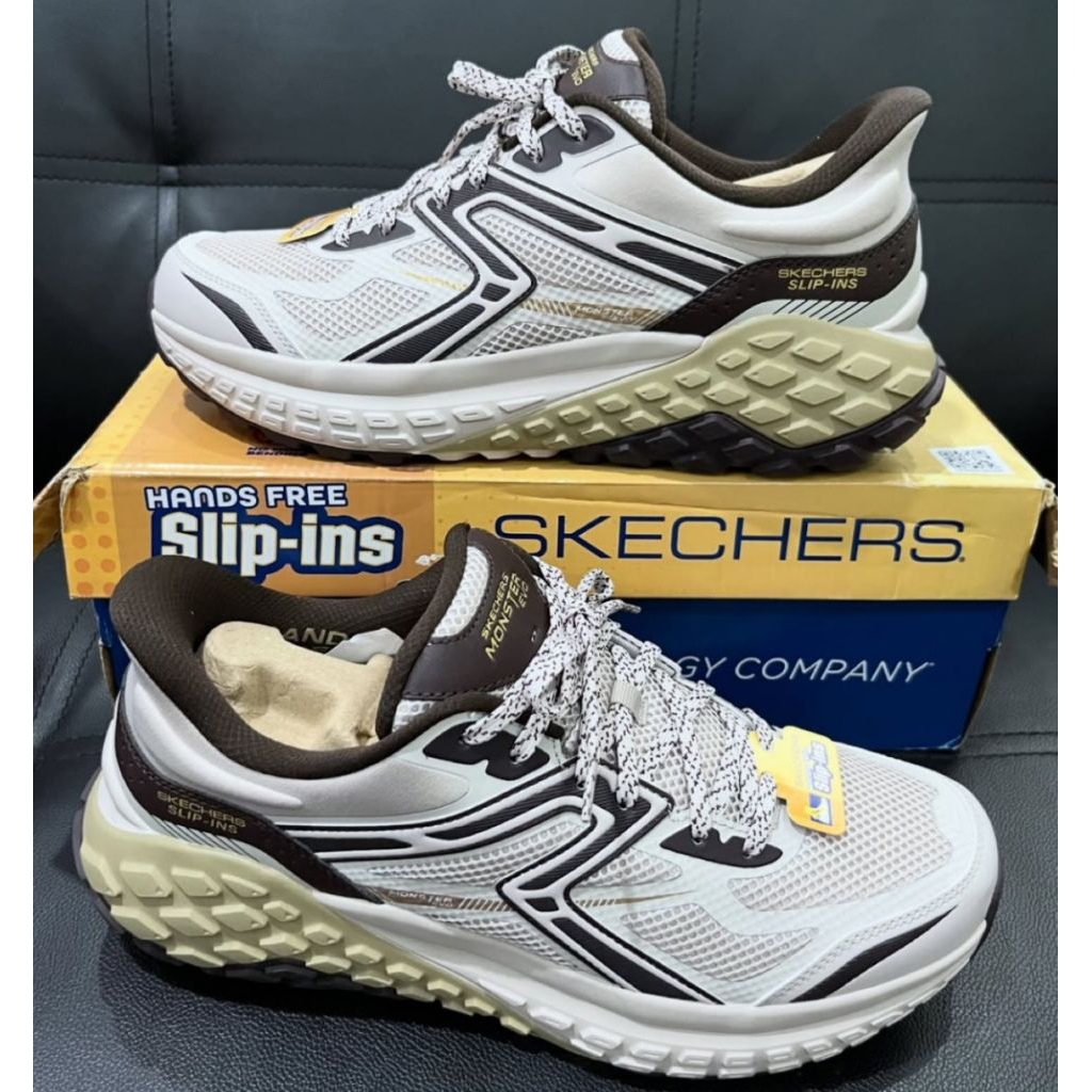 Sepatu Skechers Monster Evo Kinso Men's Training Shoes - Natural