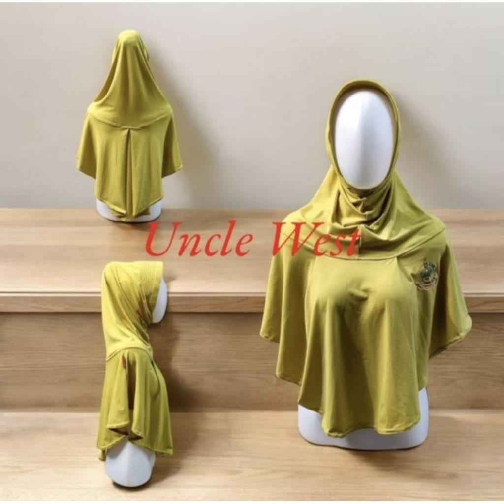 Jilbab/Kerudung PSO Logo Terbaru UncleWest Warna Lemon