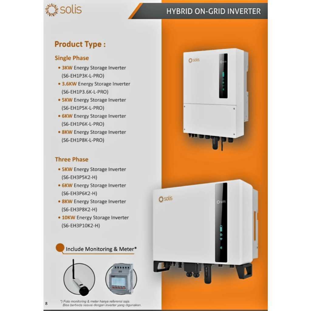 Solis S6-EH3P10K2-H Inverter 10 KW 3 Phase Hybrid Ongrid Offgrid