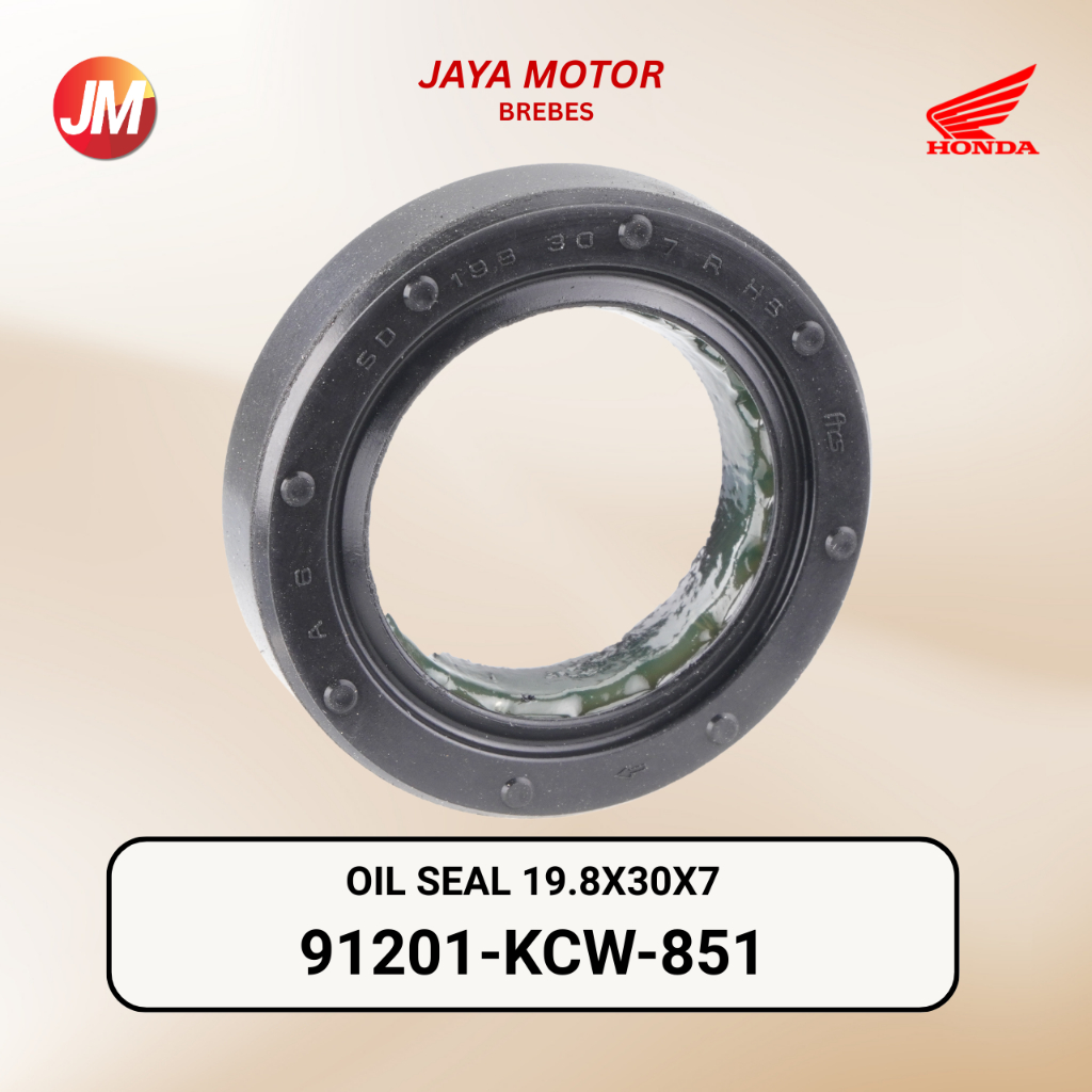 91201-KCW-851 - Oil Seal 19.8x30x7 - Crankcase Kanan Magnet Vario 110 Karburator Karbu Kebo 91201KCW