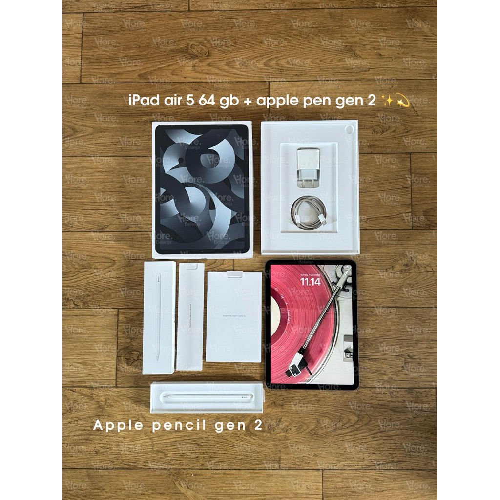 iPad air 5 m1 64 gb wifi only dan apple pencil gen 2