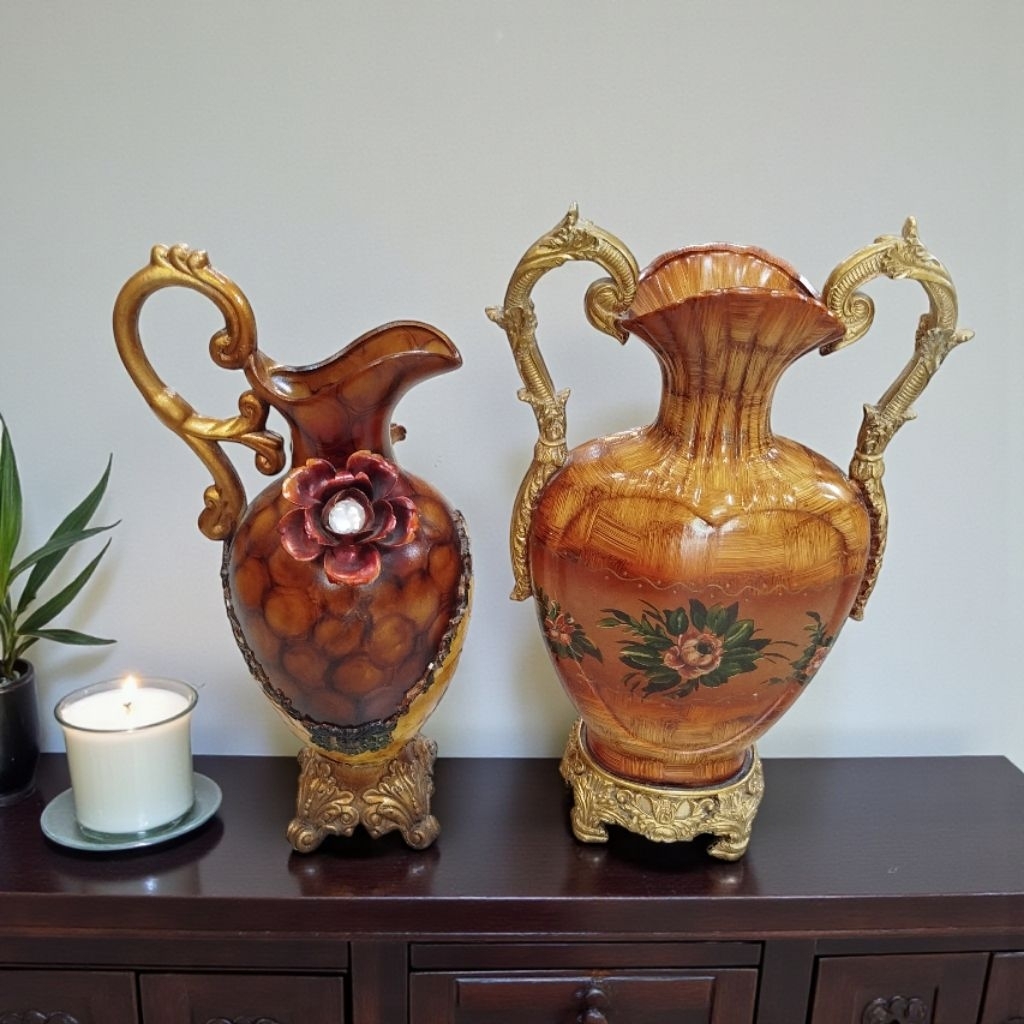 vas bunga dekorasi hiasan ruang tamu