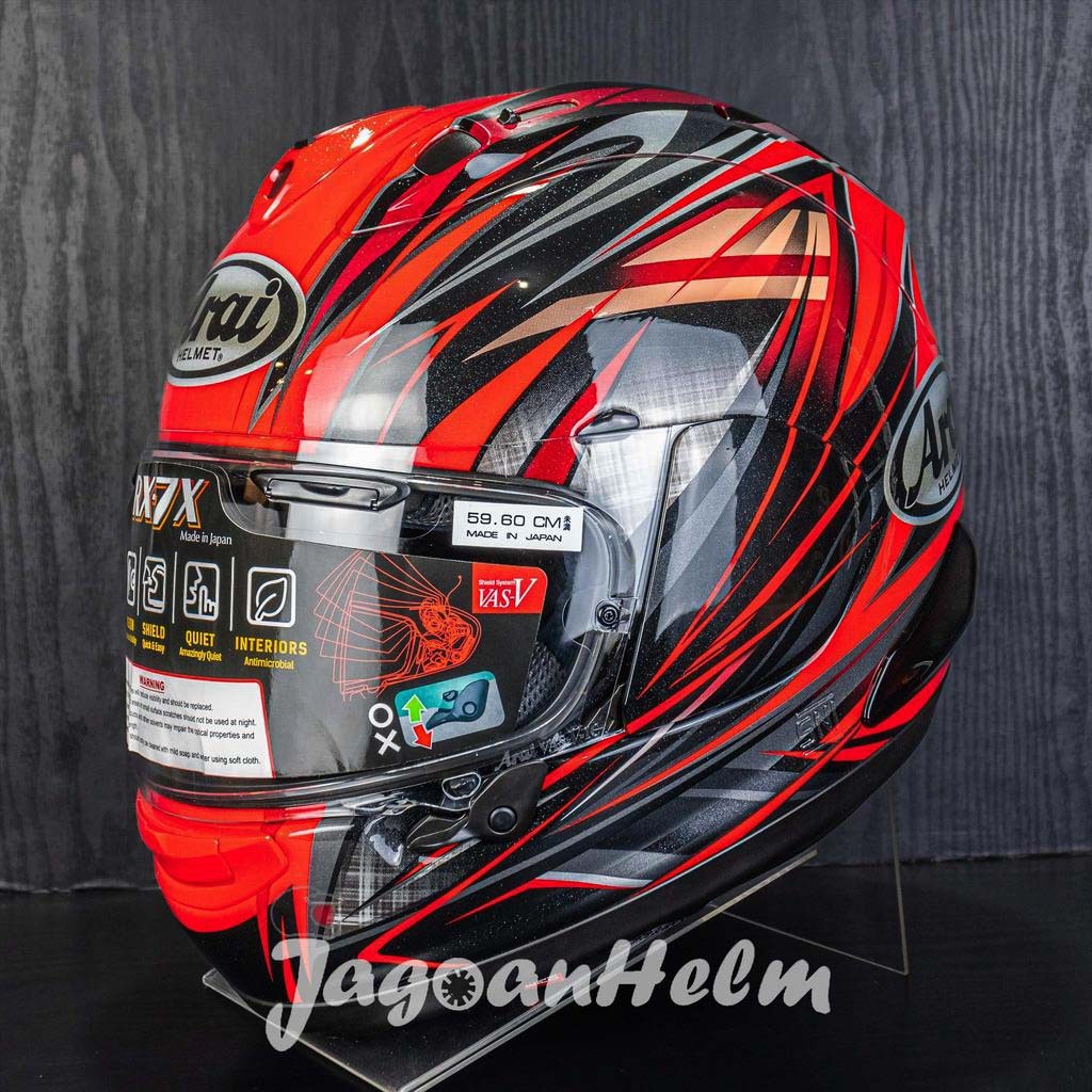 ARAI HELM RX-7X RADICAL | RED | ARAI RX7X FULLFACE