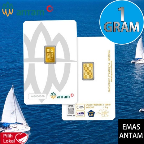 LOGAM MULIA EMAS ANTAM CERTIEYE 1 GRAM 2023 TERBARU [100% ASLI]