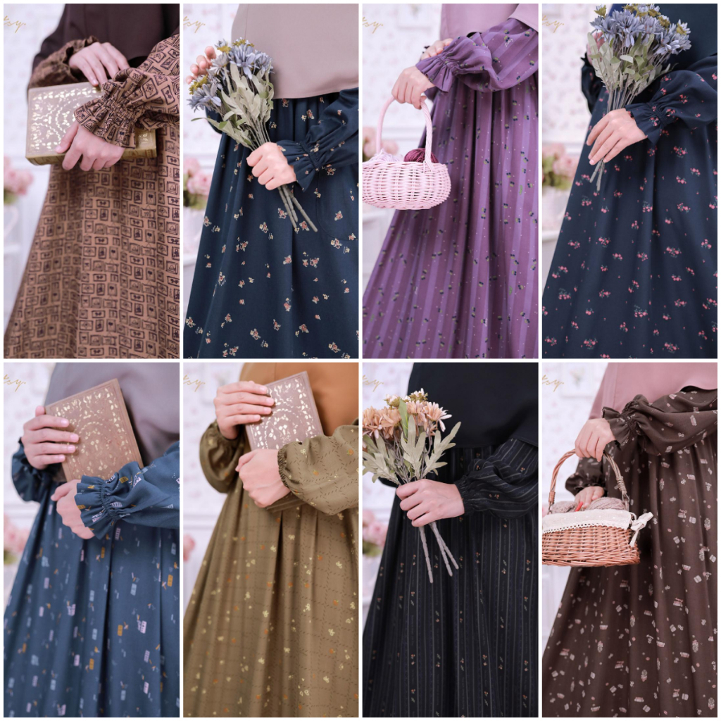 2. Ditsy Nightgown Desember 2025 Gamis Muslimah Tasikmalaya