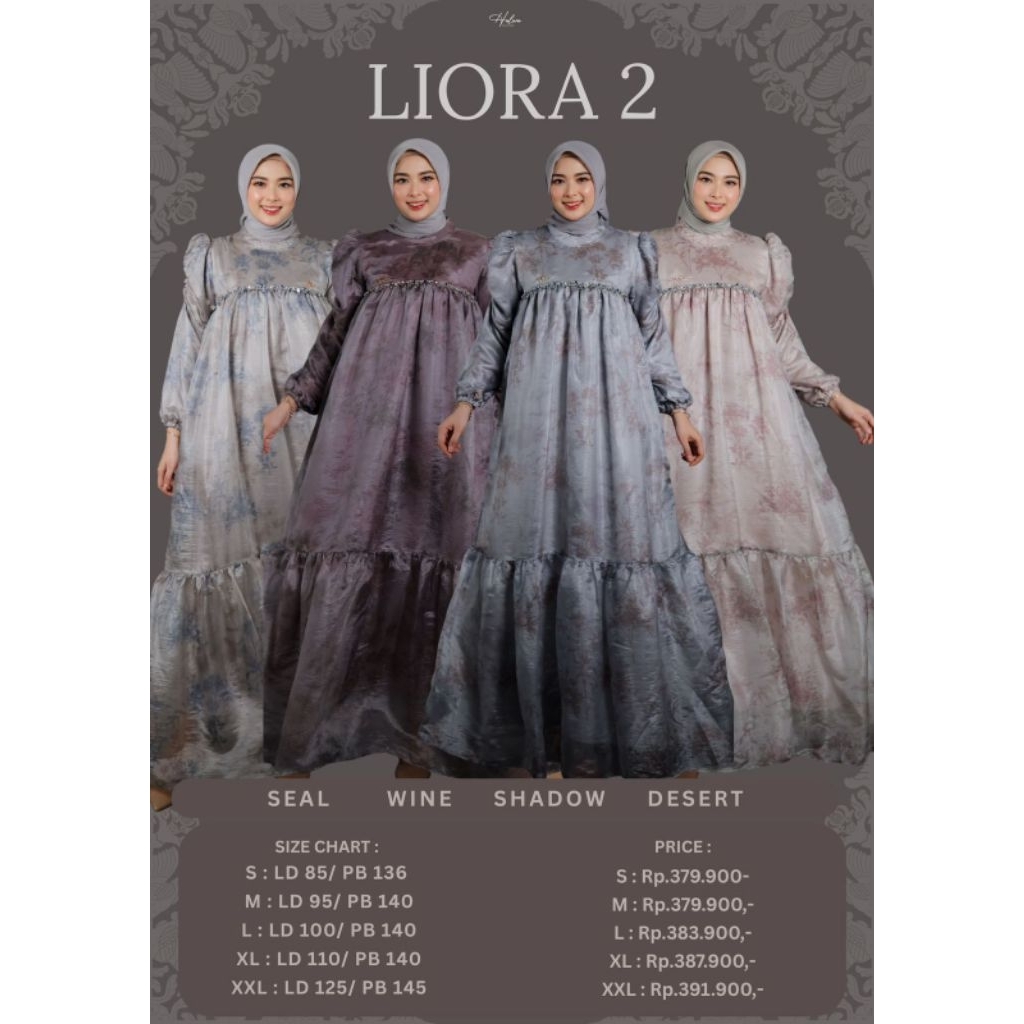 Liora dress (2) halwa apparel organza premium mewah payet