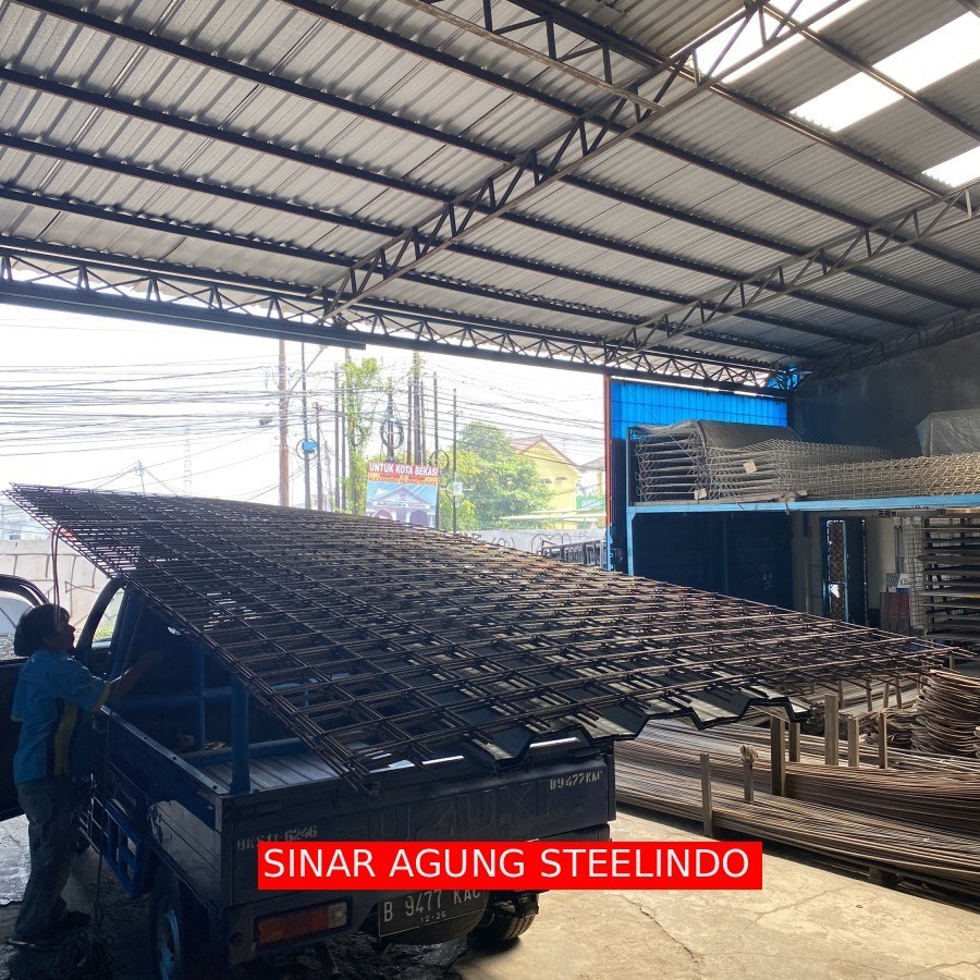 Wiremesh 10mm Full ulir / besi wiremesh 10mm ulir / plat wiremesh 10