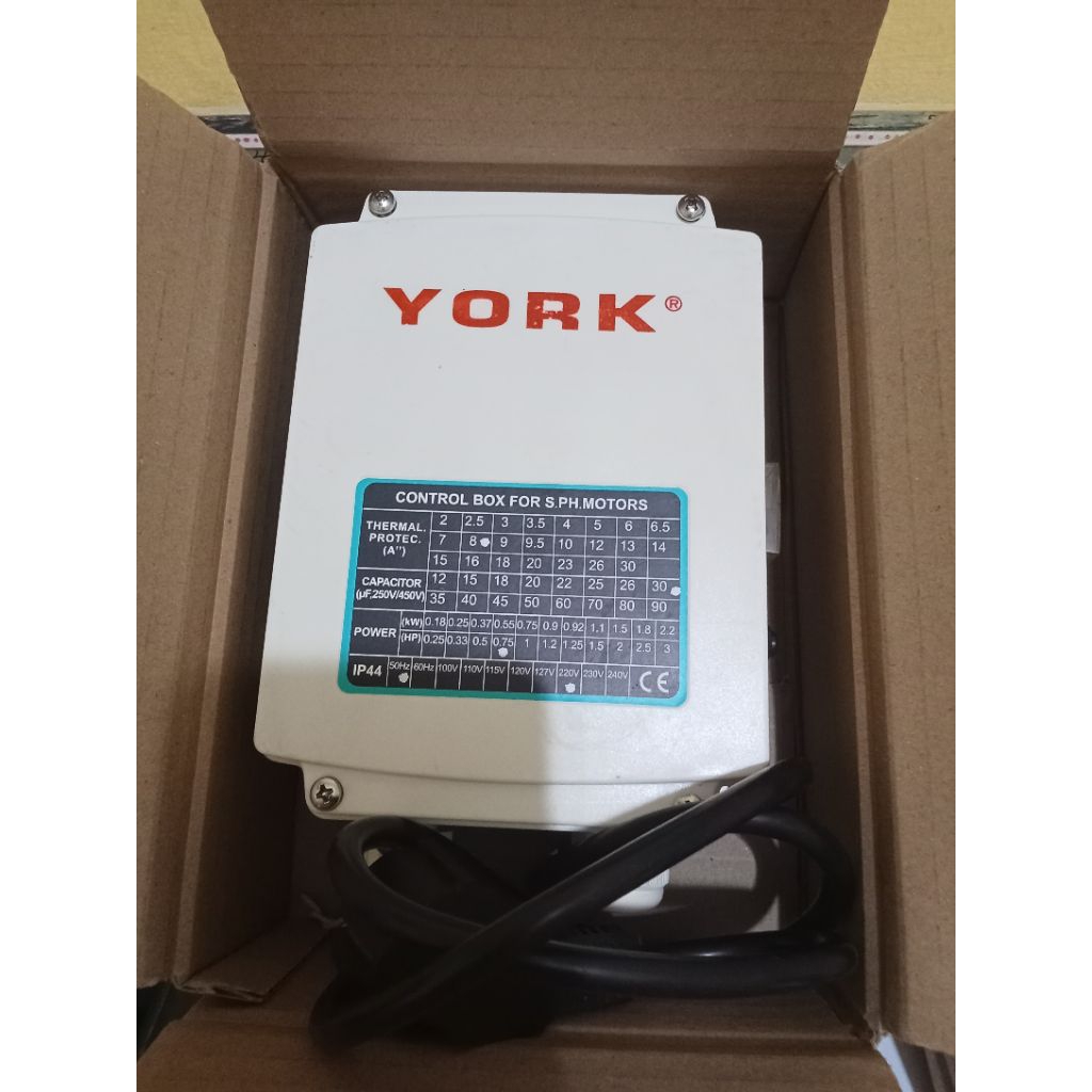 control box sible york 0.75 HP