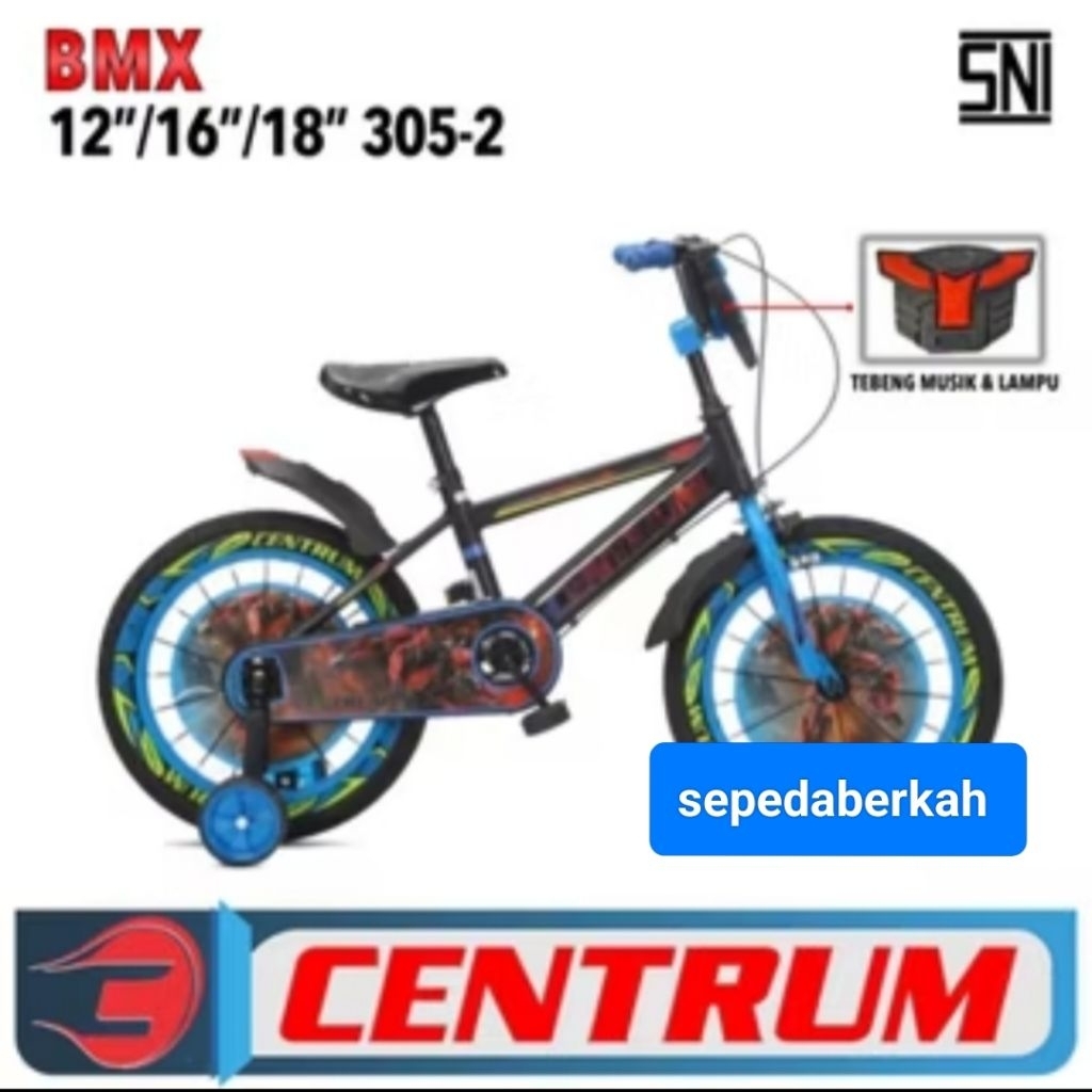 sepeda anak 16 bmx centrum 305-2 musik