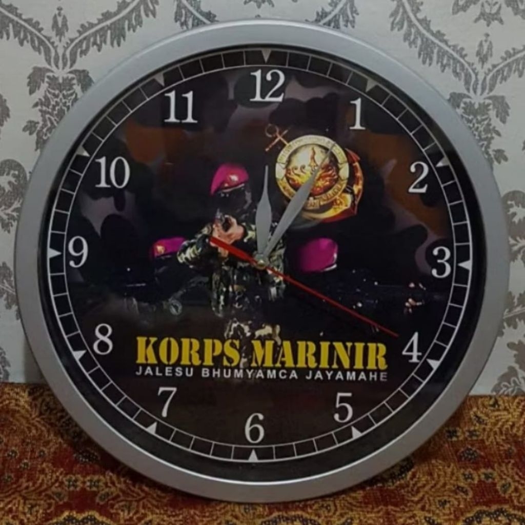 Jam Dinding Korps Marinir TNI AL 32cm