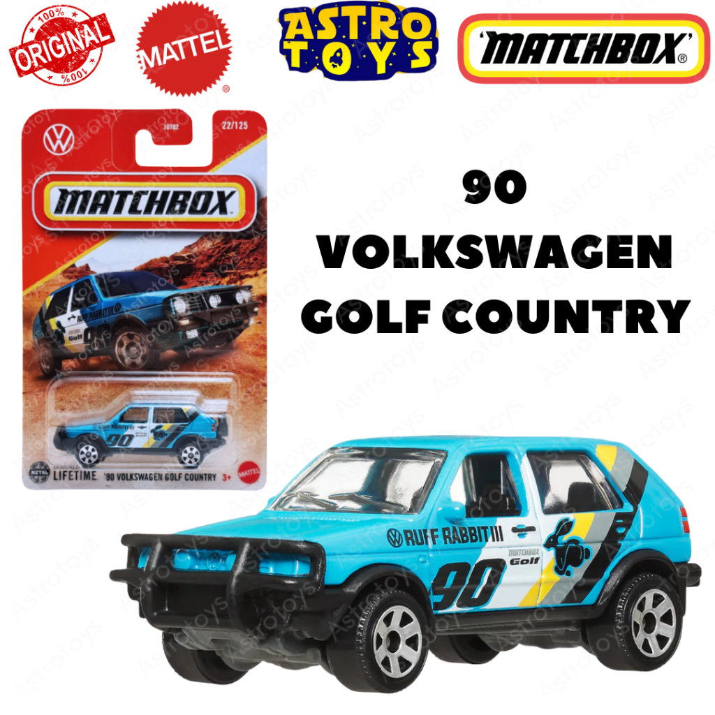Matchbox VW 90 Volkswagen Golf Country Biru Lot 2025 / Mainan Diecast Mobil Original Mattel