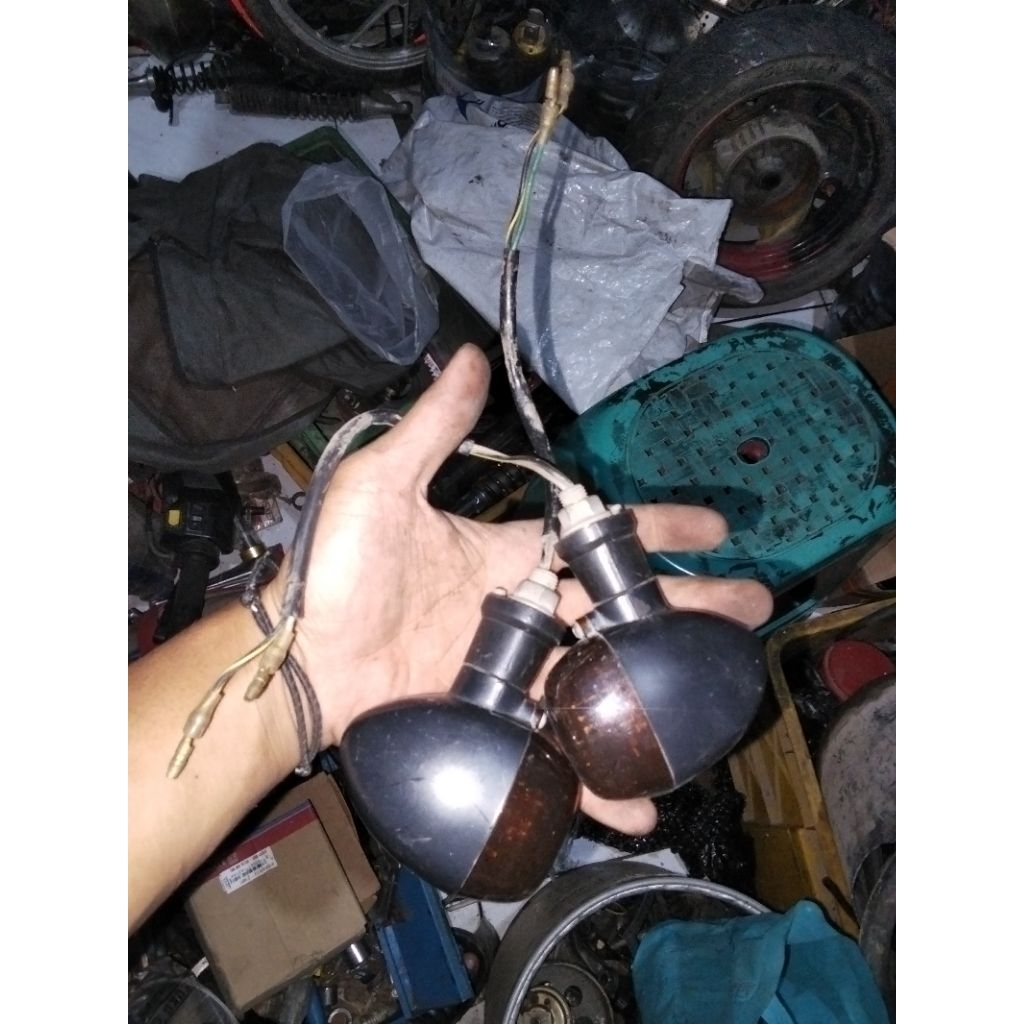 lampu sein ninja rr original copotan