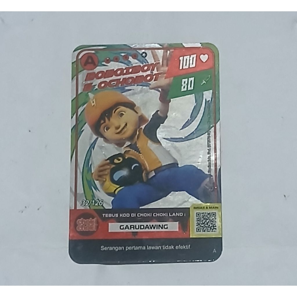 Kartu Boboiboy Galaxy monsta choki choki