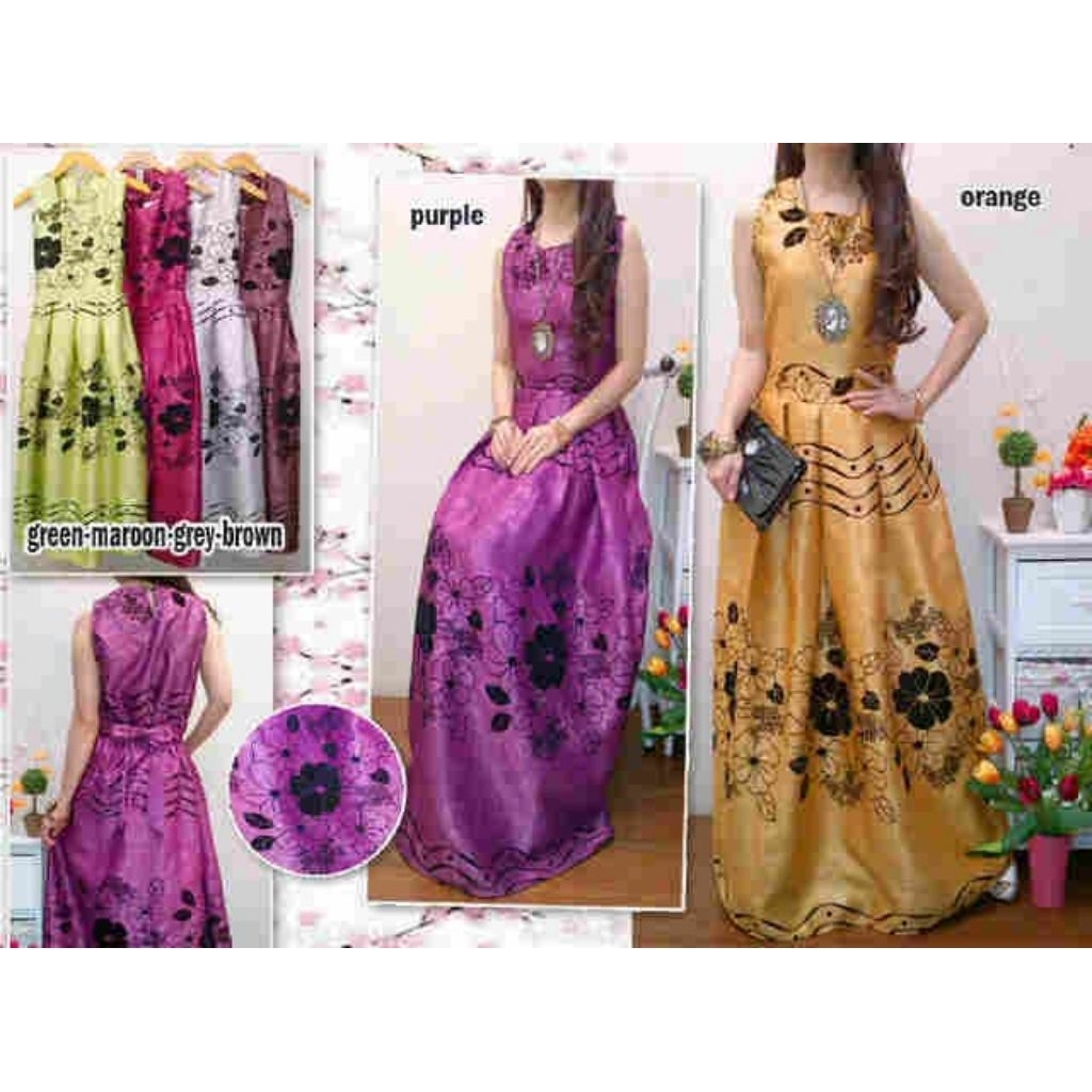 (KODE BUNGA) Dress Jodha / Dress Kondangan / Dress Hordeng