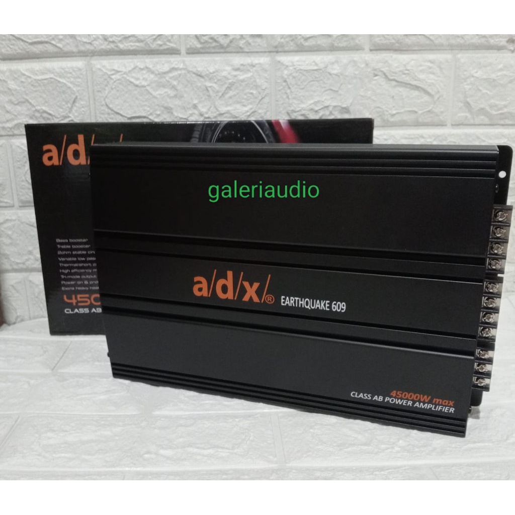 Power 4 Chanel ADX EARTHQUAKE 609 class AB amplifier ADX 609 mosfet 45000watt