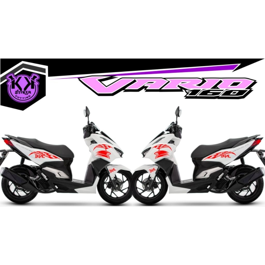 404/STRIPING VARIO 160/STIKER VARIO 160 CC/STRIPING DEVIL/STIKER DEVIL/STIKER TENGKORAK/STIKER DEVIL
