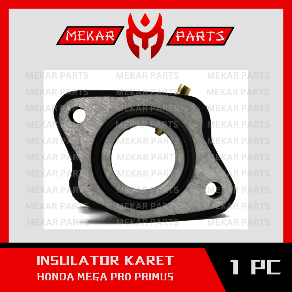MEKAR-PARTS/INSULATOR-KARET/MANIPUL/INTAKE/MANIFOLD/MANIPOL/KARBURATOR/KARBU/RUBBER/MOTOR/HONDA/MEGA