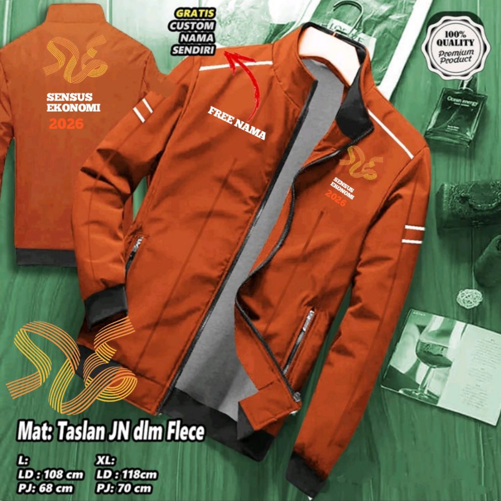 JAKET TERBARU BPS SENSUS EKONOMI 2026 / BADAN PUSAT STATISTIK SENSUS EKONOMI 2026 / JAKET BPS SE 202
