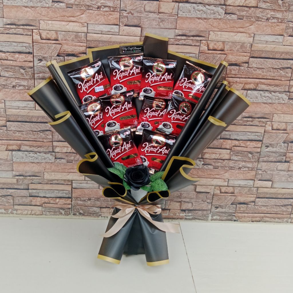 Buket Kopi Hitam ukuran besar untuk Buket Hari ayah