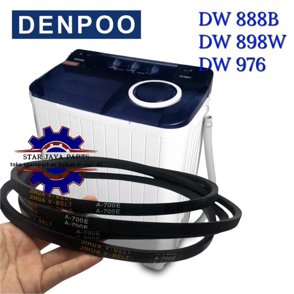 V-BELT / VanBelt / Fanbelt DENPOO A 700E 8 Kg DW 888B 898W 976 FANBELT A- 700 E Tali Gear Box Mesin 