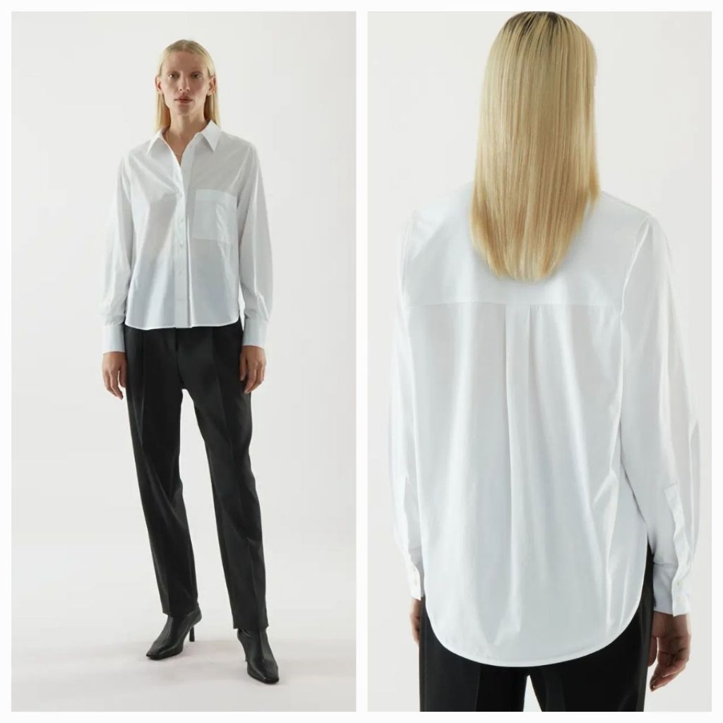 COS cotton boyfriend shirt kemeja
