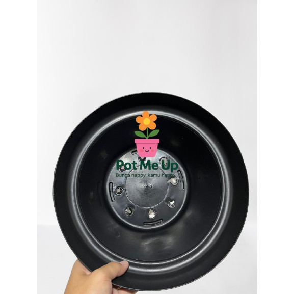 Pot Tanaman Plastik Hitam Polos 30 cm – Pot Jumbo / Pot Bunga Besar