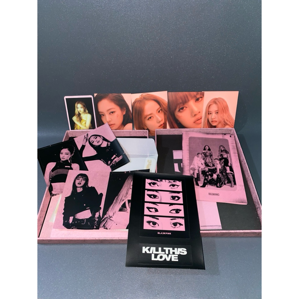 Preloved Album BlackPink Official FULLSET - Kill This Love, Pink Version. Poster Jennie