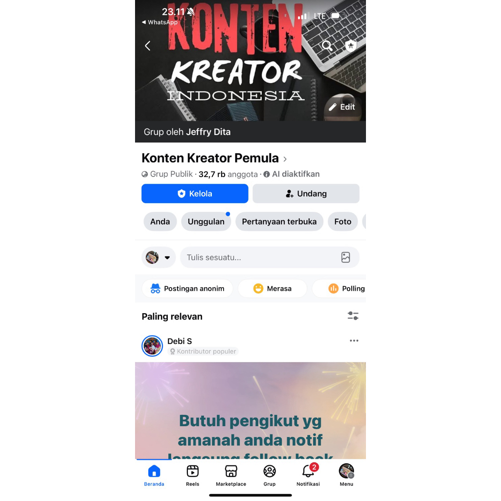 grup fb murah