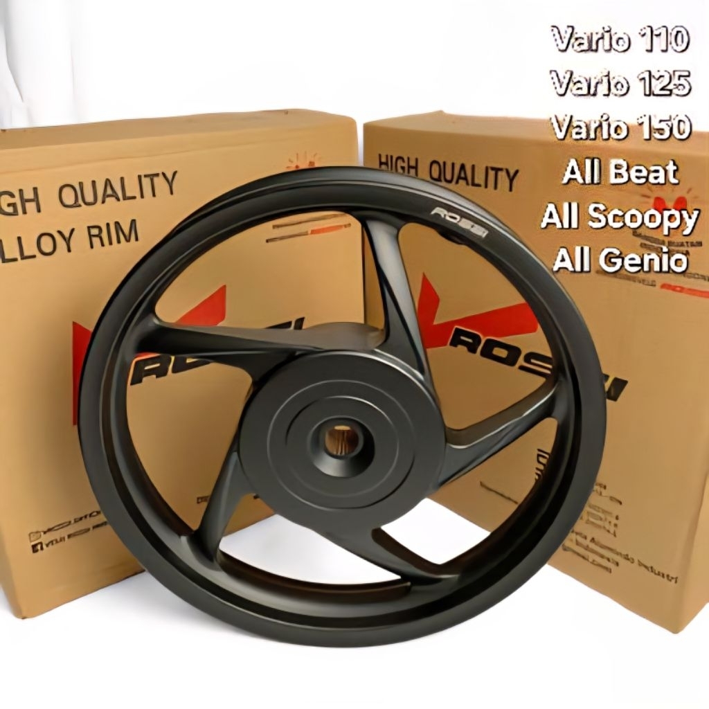 VELG BELAKANG SAJA BEAT VARIO SCOOPY GENIO VARIO125/150 MODEL STANDAR UKURAN 185 RING 14