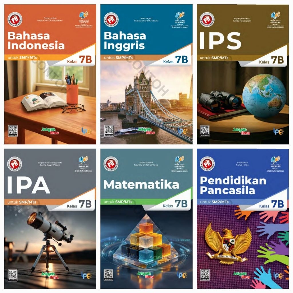 Buku lks Pr interaktif Asesmen SMP kelas VII, 7 semester 2 Pembelajaran Mendalam intan pariwara