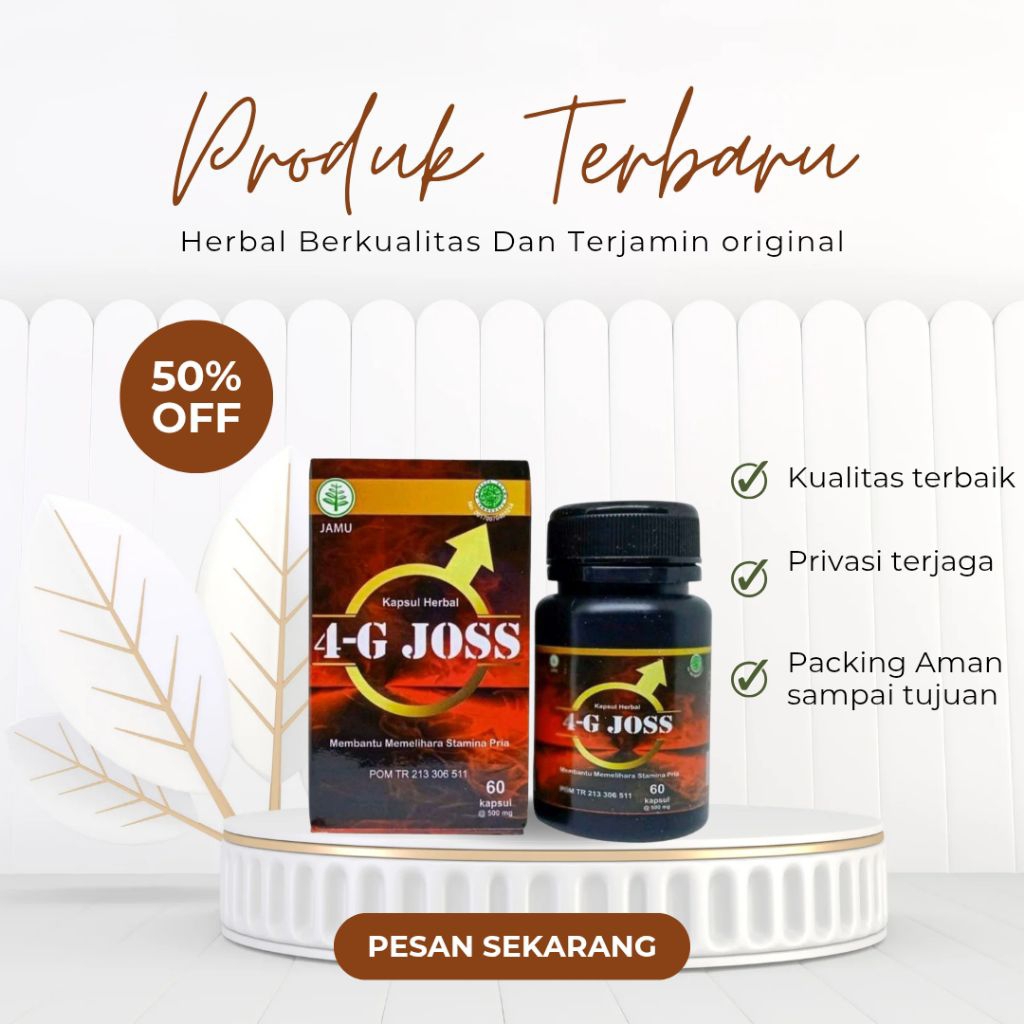 4G Joss Herbal Original Vitamin Alami 60 Kapsul