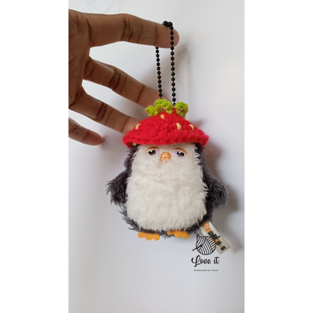 LoveIt Topi Stroberi Zzirang-e/Doll Clothes Aksesoris Baju Rajut Boneka
