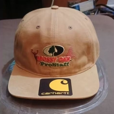 topi Charhartt collab Mossy Oak Pro Staff.Snapback. Official tag. Hunting hat.