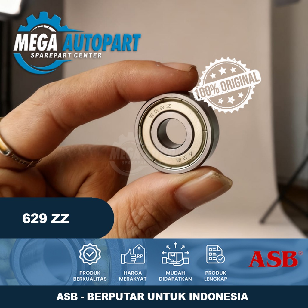 BEARING ASB 629 ZZ | LAHER ASB 629ZZ | BEARING MINI 629 | BEARING METAL SHIELD | ASB ORIGINAL