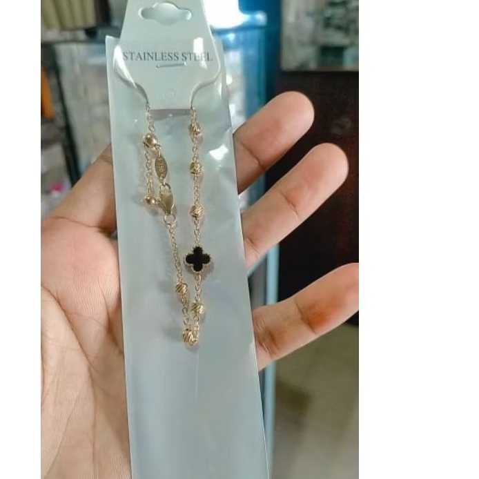 gelang rantai titanium serut kode embos 750