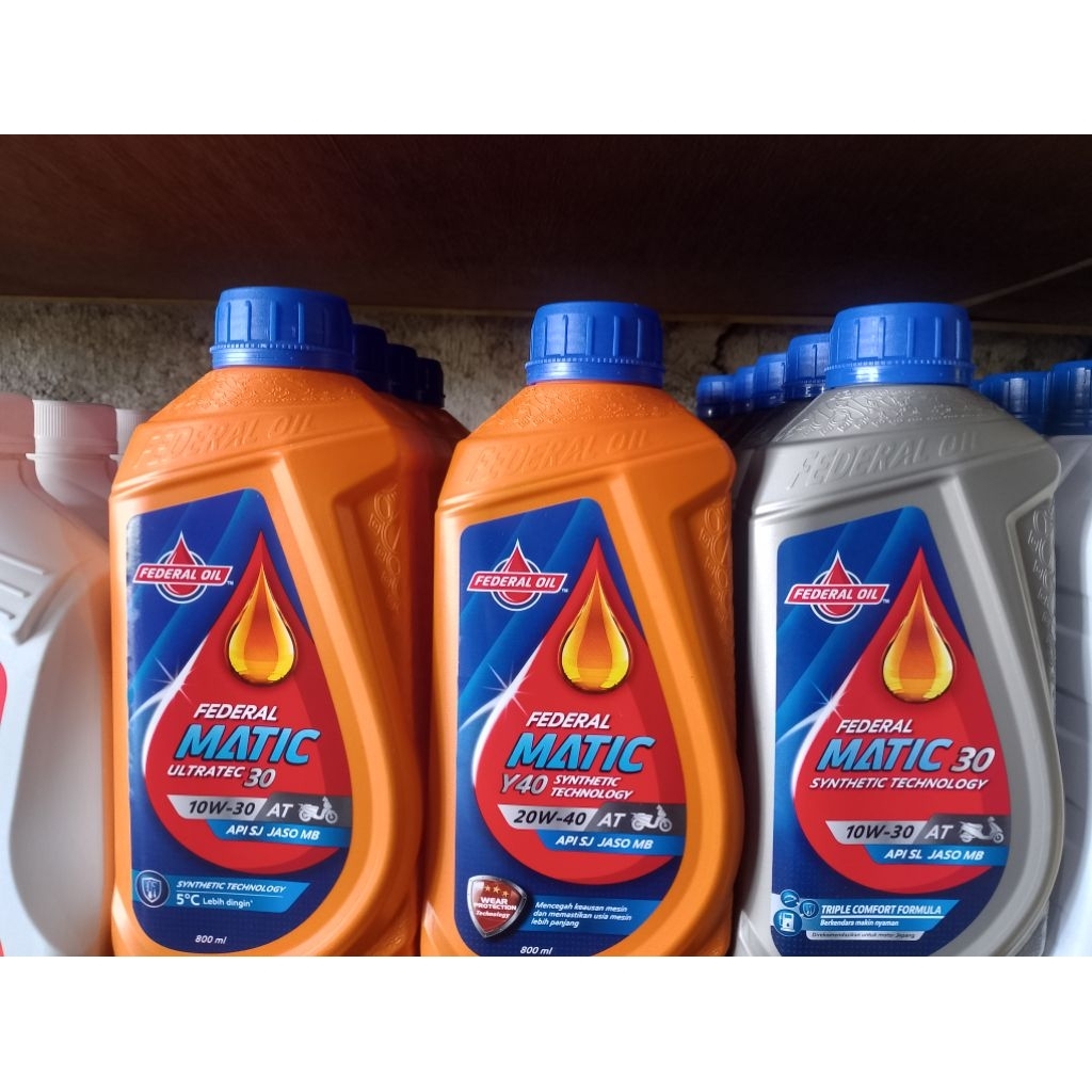 Oli federal matic & Oli gardan,, matic Orange 10W-30, 20w-40,oli federal Synthetic ultratec 30 0,8L 