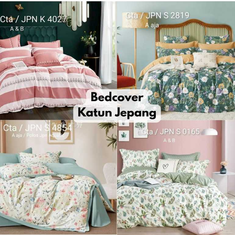 Bellson Platinum  Bedcover Katun Jepang 100% katun 180x200x30 - Harga termurah