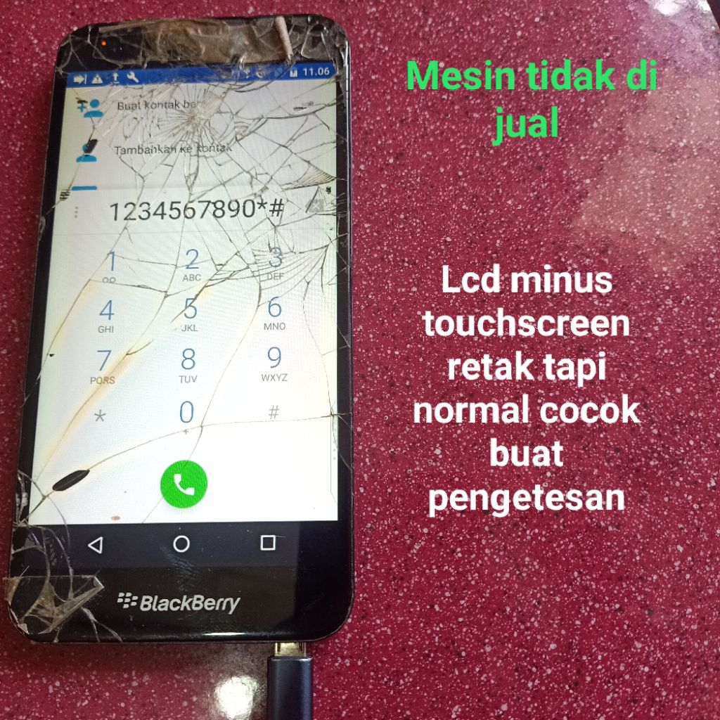 2 unit lcd ori copotan blackberry Aurora BBC100 minus baca deskripsi
