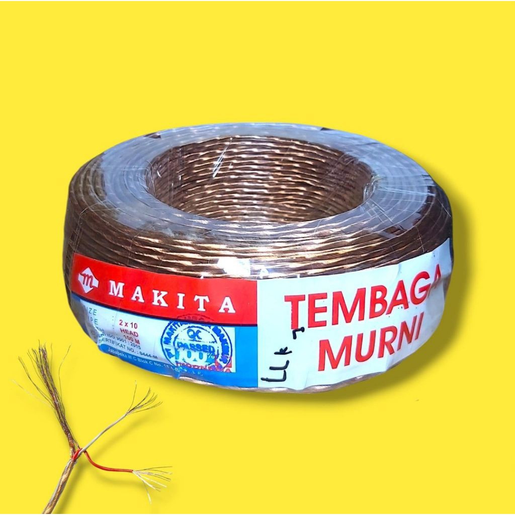 Kabel Head Stereo Transparan Kabel Input Stereo MAKITA 1 Roll