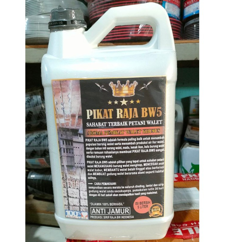 Pikat Raja BW5 Parfume Dinding Aroma Pemikat Walet Isi 5 Liter Anti Jamur Perangsang Walet