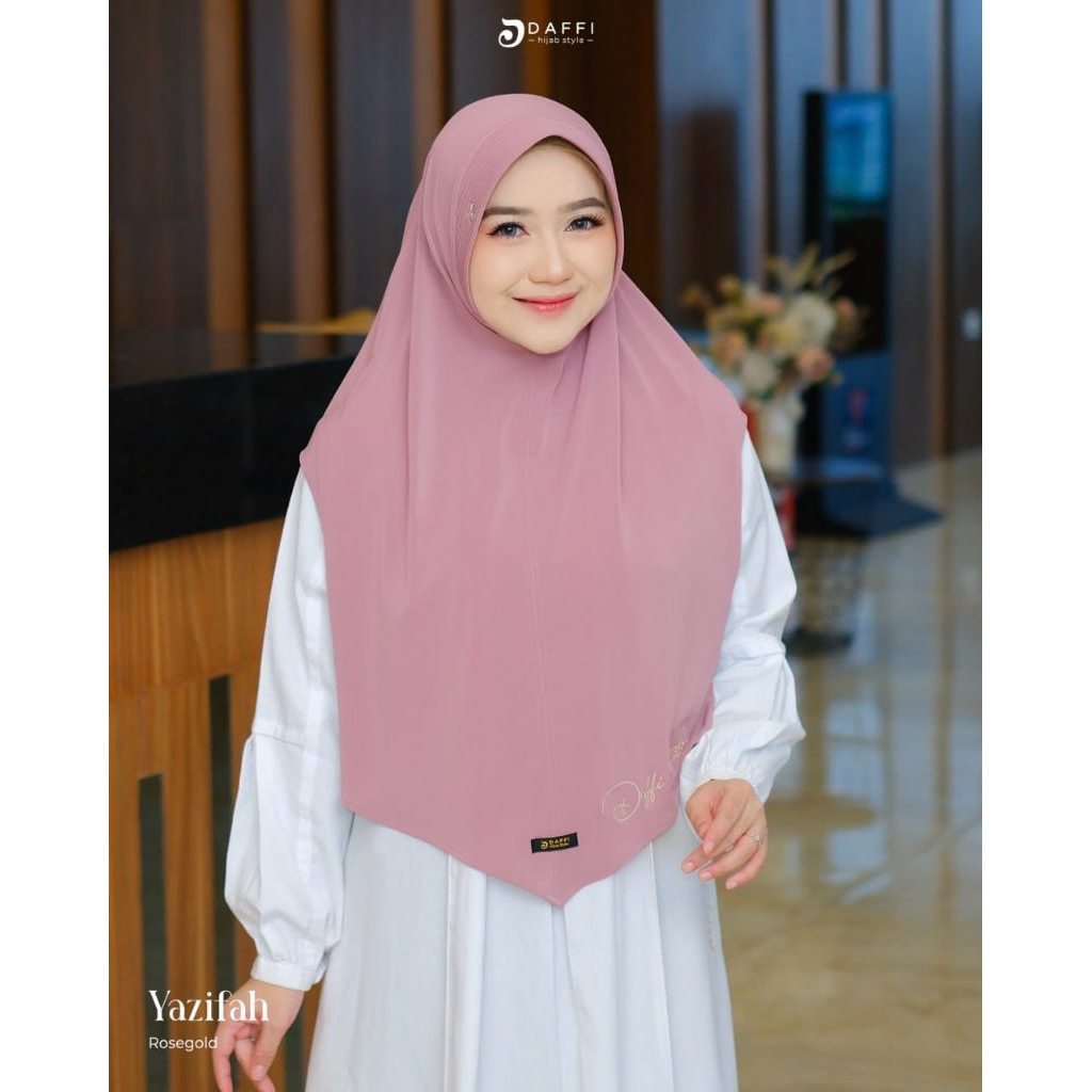 YAZIFAH Daffi Hijab Terbaru Jumbo Syari Kancing Premium Jersey