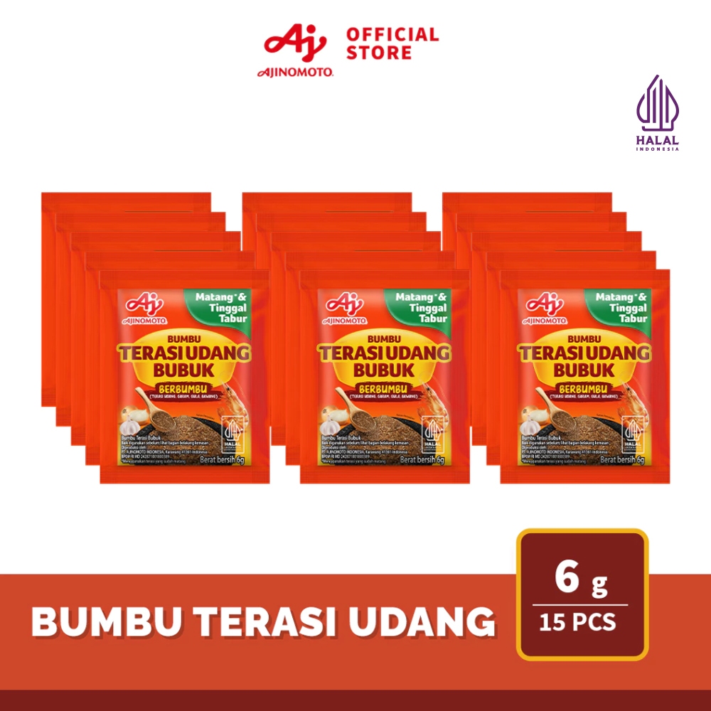 AJI-NO-MOTO® Terasi Udang berbumbu 6g (15pcs)